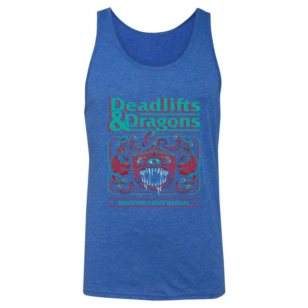 Deadlifts & Dragons Beholder - True Royal Triblend - 12