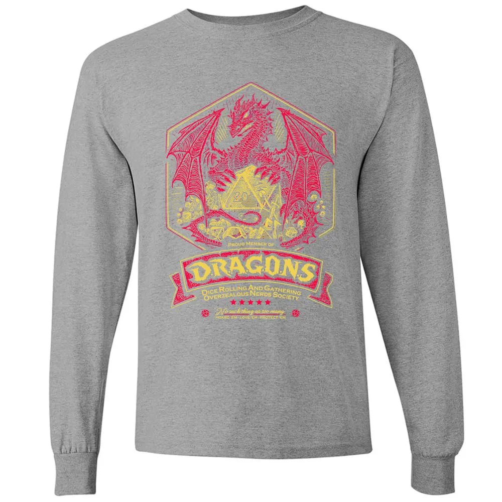 Fantasy Dragon With Dice - Graphite Heather - 6
