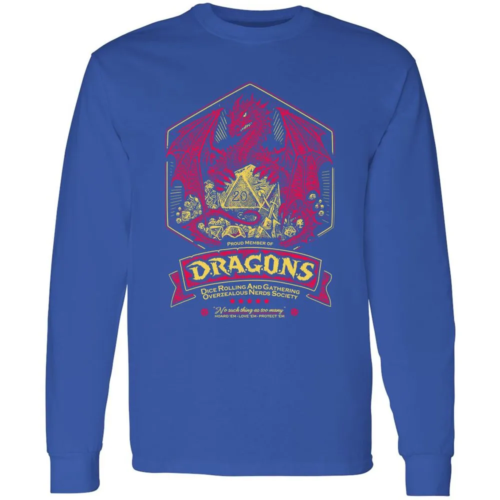 Fantasy Dragon With Dice - Royal - 8