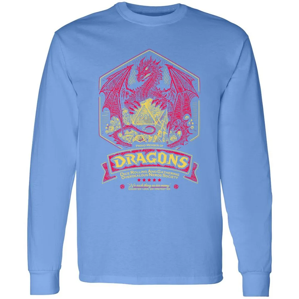 Fantasy Dragon With Dice - Carolina Blue - 12