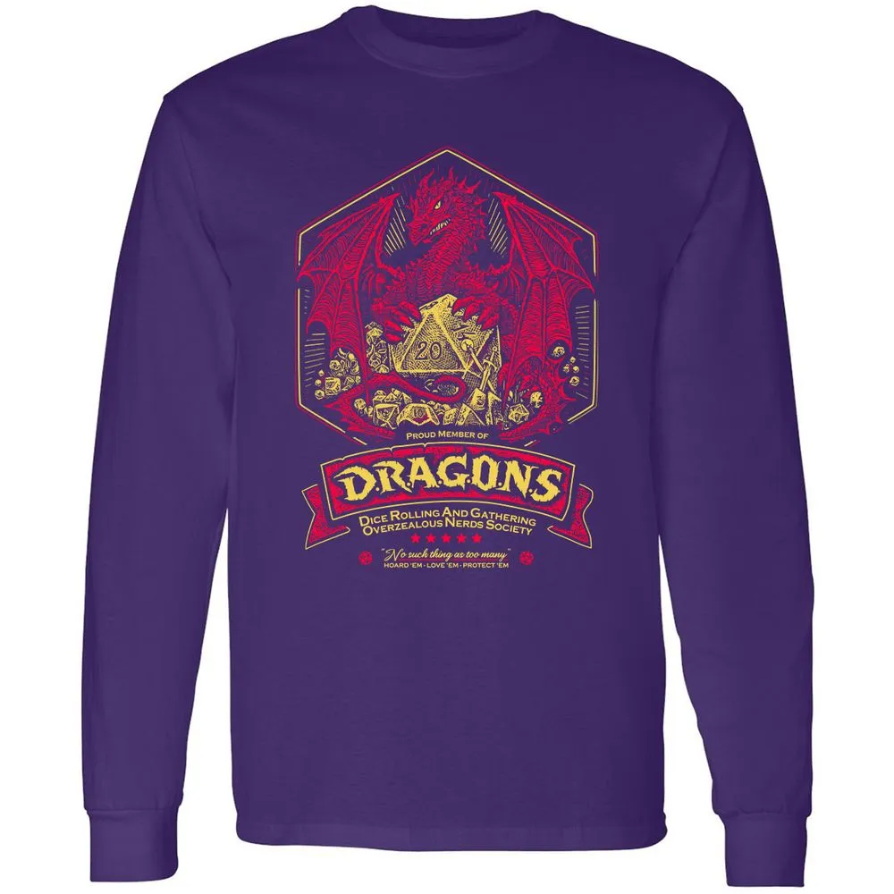 Fantasy Dragon With Dice - Purple - 13