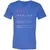 Virgo Stats Unisex V-Neck T-Shirt - Heather True Royal - 14