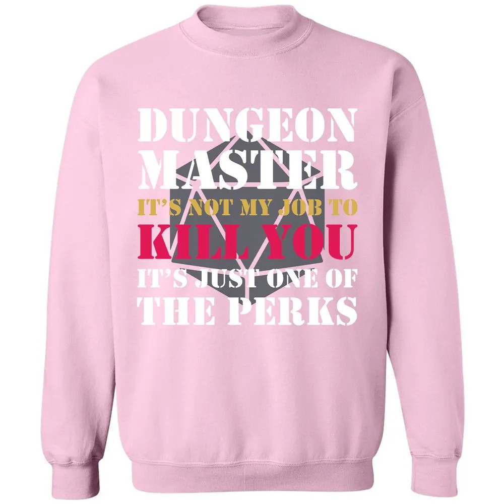 DUNGEON MASTER NOT MY JOB Classic Unisex Sweatshirt - Light Pink - 3