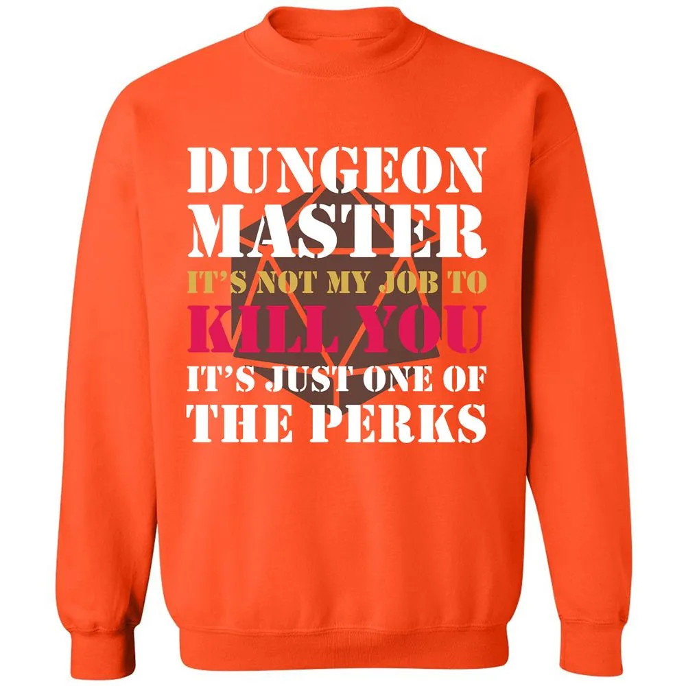 DUNGEON MASTER NOT MY JOB Classic Unisex Sweatshirt - Orange - 10