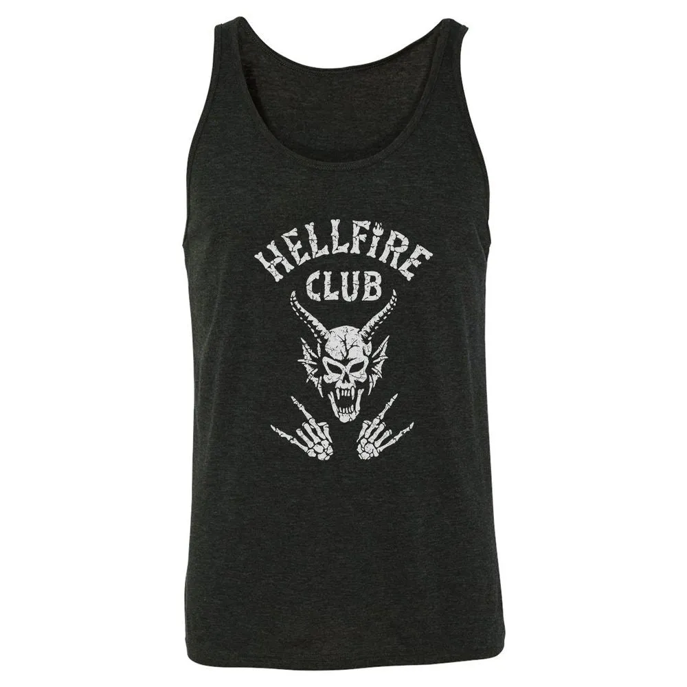 Hellfire Club Unisex Jersey Tank - Charcoal Black Triblend - 5