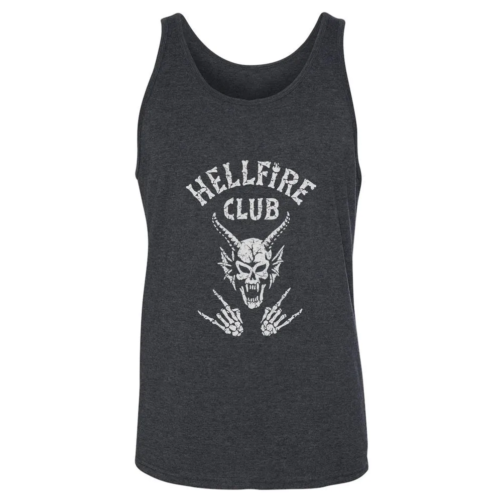 Hellfire Club Unisex Jersey Tank - Dark Grey Heather - 6