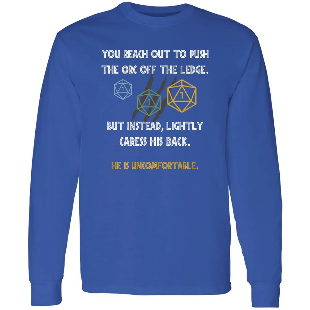 YOU REACH OUT TO PUSH Long Sleeve T-Shirt - Royal - 8