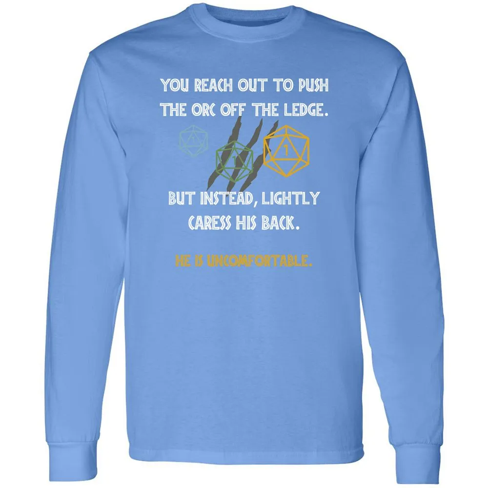 YOU REACH OUT TO PUSH Long Sleeve T-Shirt - Carolina Blue - 12