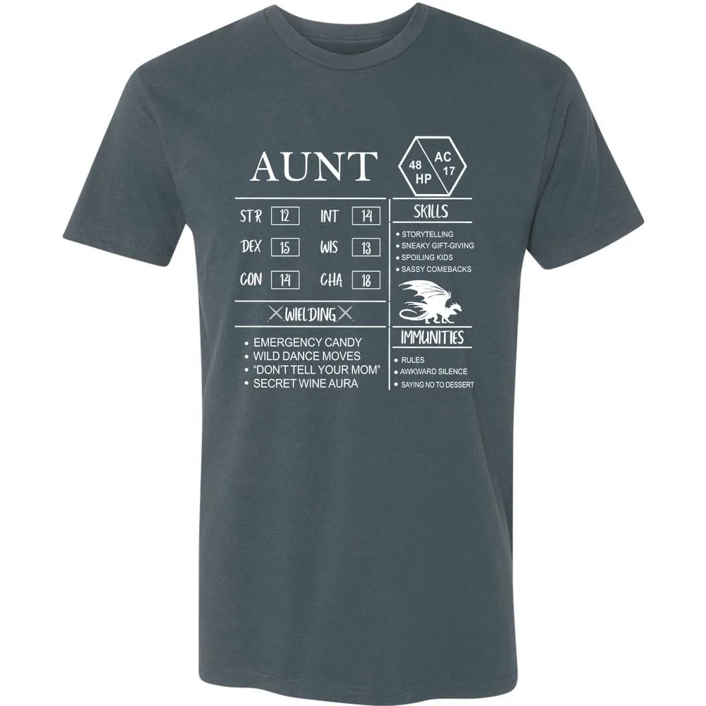 Aunt Stats Premium Unisex T-Shirt - Indigo - 15