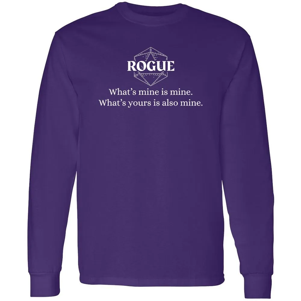 Rogue – What’s Mine Is Mine, What’s Yours Is Also Mine Long Sleeve T-Shirt - Purple - 13