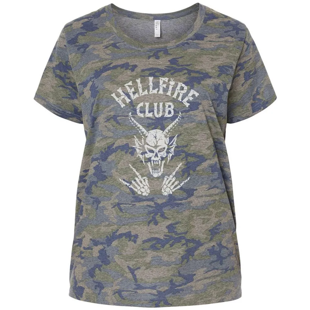 Hellfire Club Ladies Curvy Jersey - Vintage Camo - 5