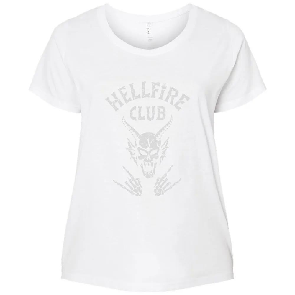 Hellfire Club Ladies Curvy Jersey - White - 6