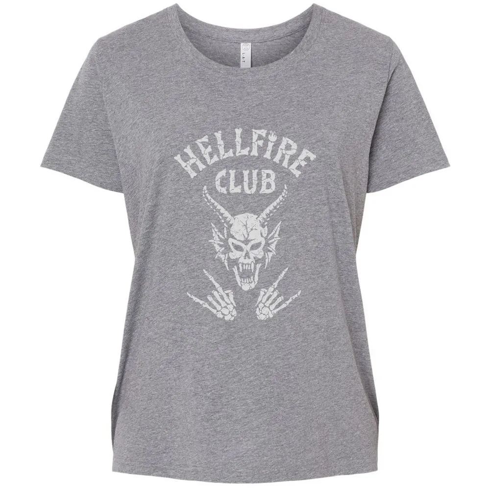 Hellfire Club Ladies Curvy Jersey - Granite Heather - 9