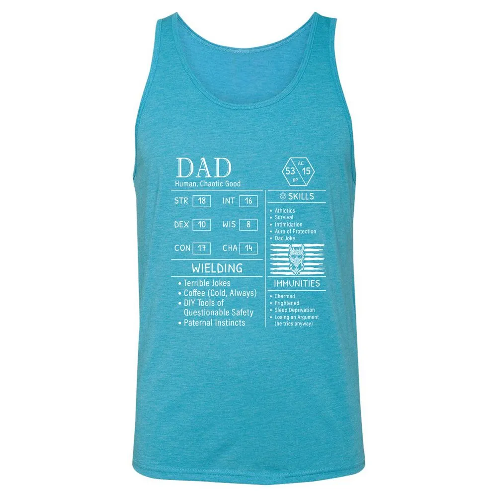 Dad Stats New - Aqua Triblend - 3