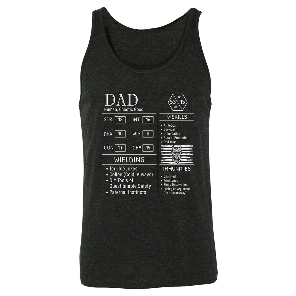 Dad Stats New - Charcoal Black Triblend - 5