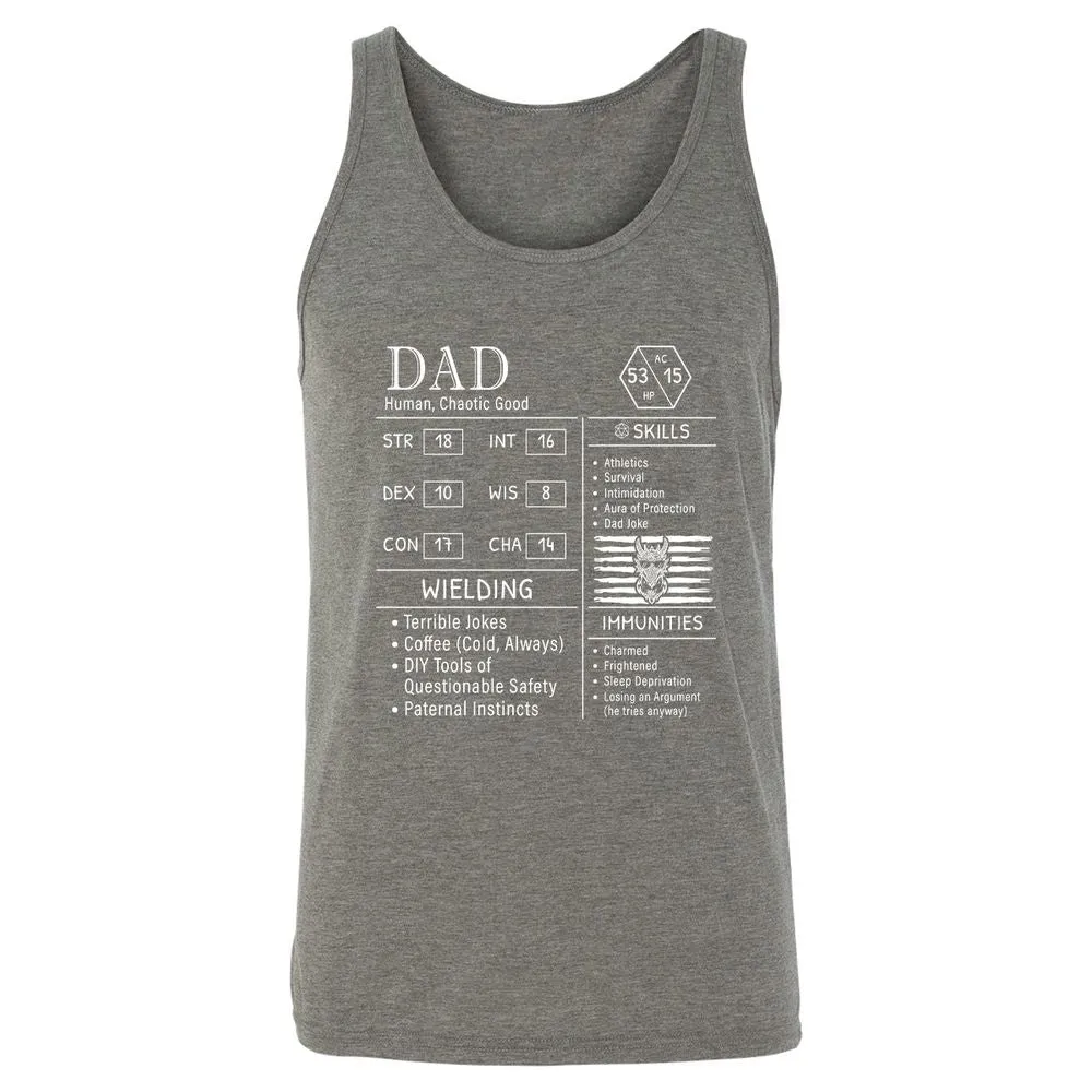Dad Stats New - Grey Triblend - 8
