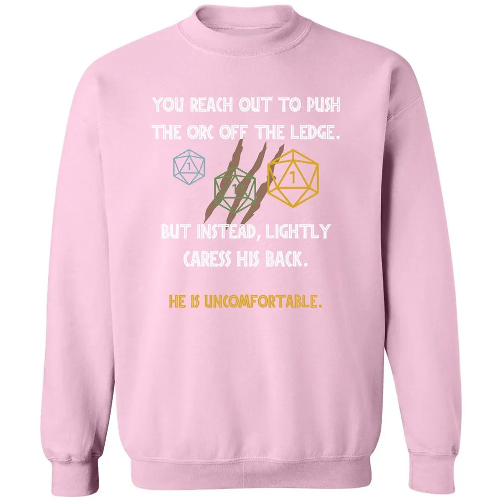 YOU REACH OUT TO PUSH Classic Unisex Sweatshirt - Light Pink - 3