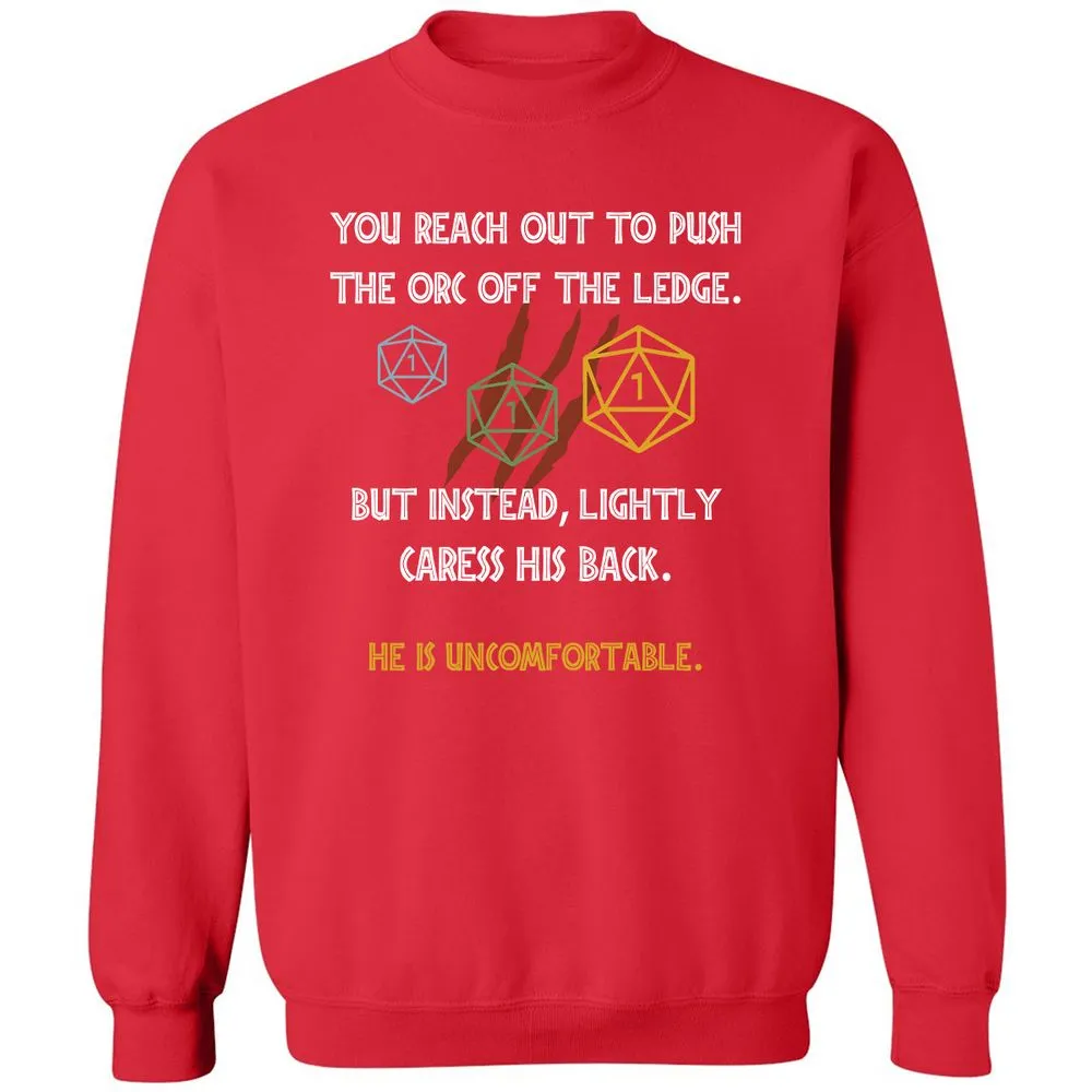 YOU REACH OUT TO PUSH Classic Unisex Sweatshirt - Red - 5