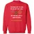 YOU REACH OUT TO PUSH Classic Unisex Sweatshirt - Red - 5