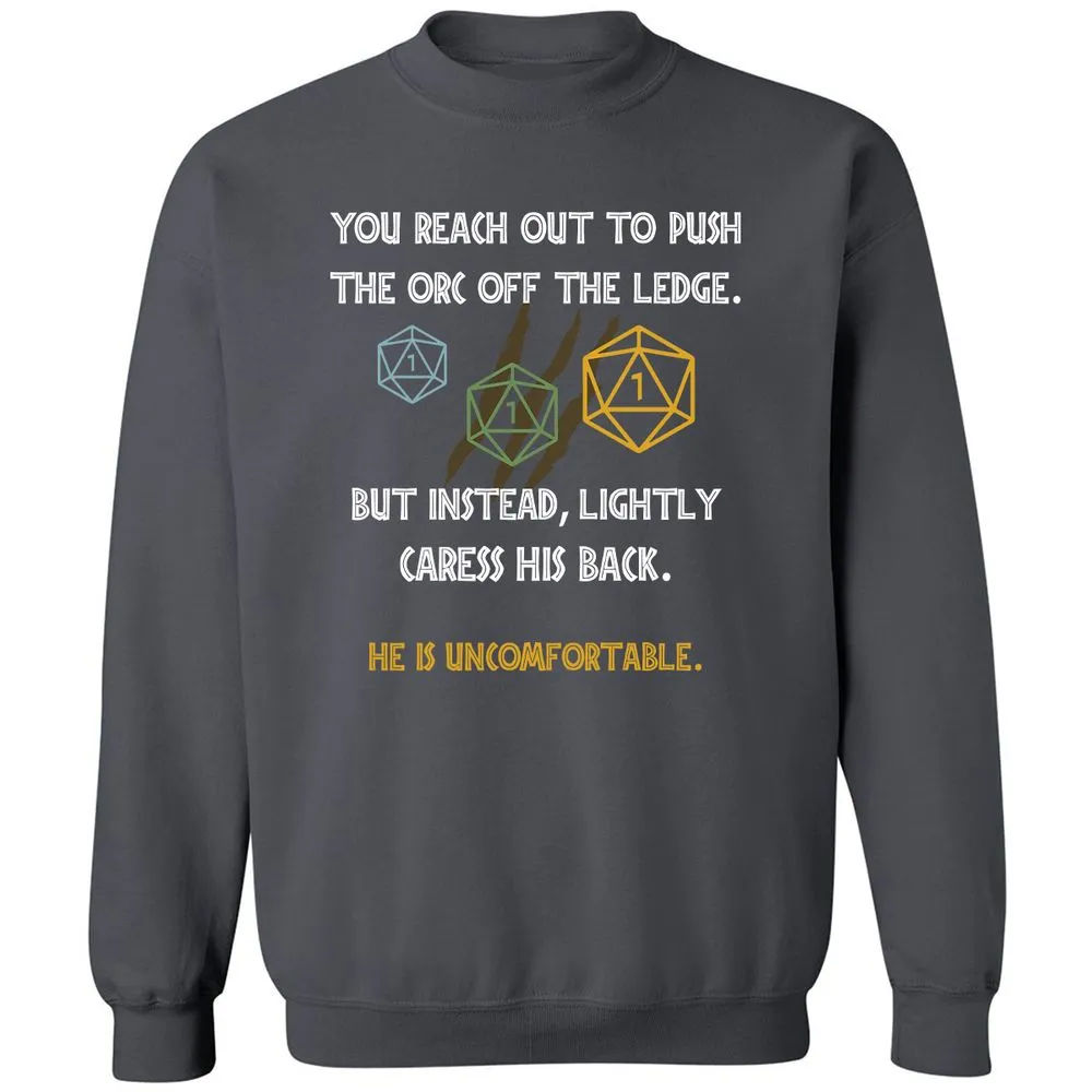 YOU REACH OUT TO PUSH Classic Unisex Sweatshirt - Charcoal - 7