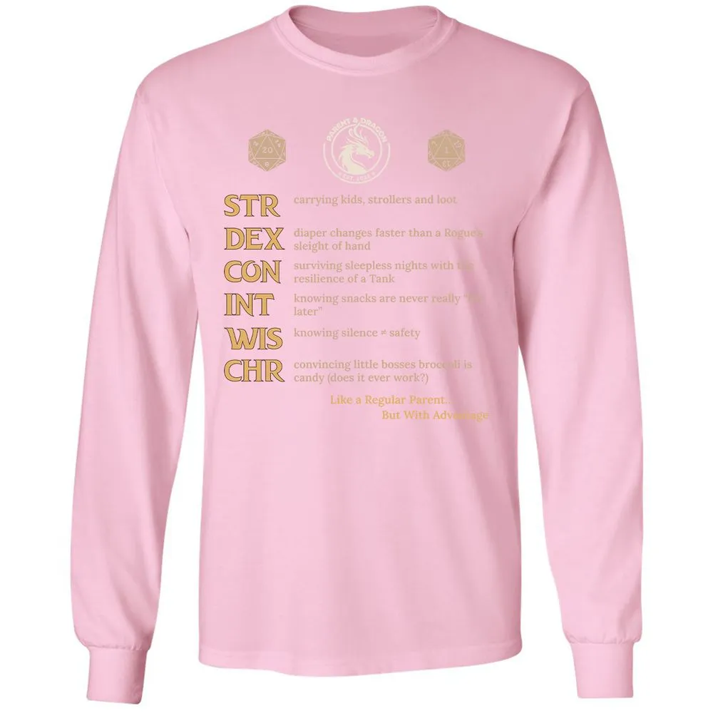 Parent & Dragon RPG Stats - Light Pink - 3