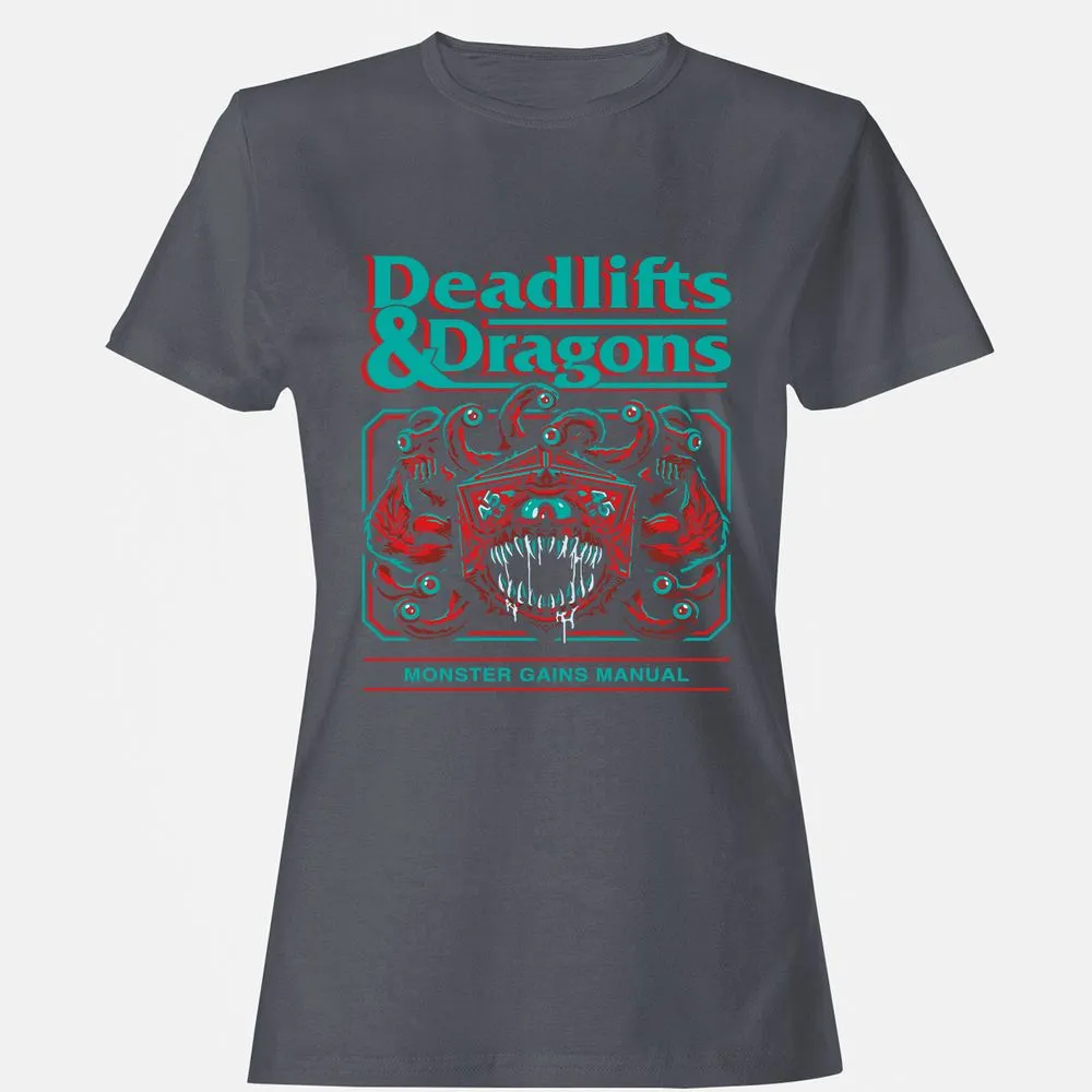 Deadlifts & Dragons Beholder - Dark Heather - 5