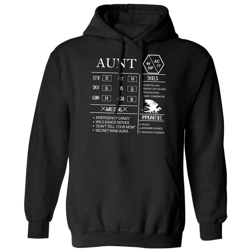Aunt Stats Classic Unisex Hoodie - Black - 1