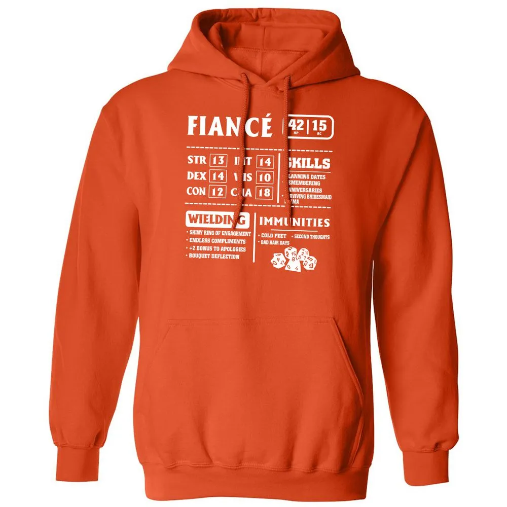 Fiance Stats Classic Unisex Hoodie - Orange - 10