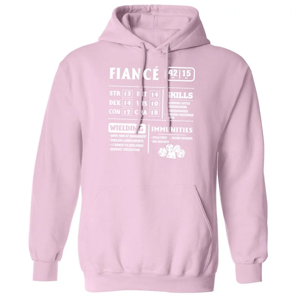 Fiance Stats Classic Unisex Hoodie - Light Pink - 3
