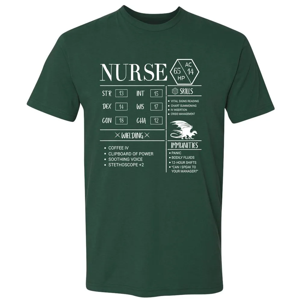 Nurse New Premium Unisex T-Shirt - Forest Green - 13