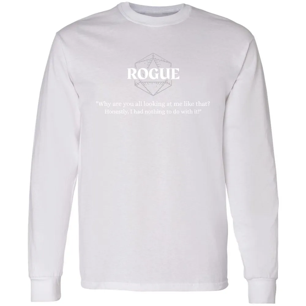 Rogue – Why Are You All Looking At Me Like That Long Sleeve T-Shirt - White - 5