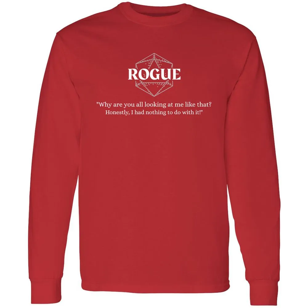 Rogue – Why Are You All Looking At Me Like That Long Sleeve T-Shirt - Red - 14