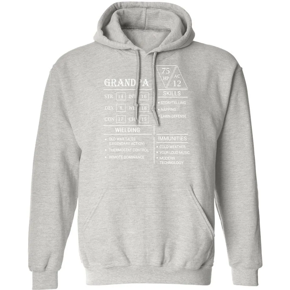 Grandpa Stats Classic Unisex Hoodie - Ash - 8