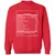 ADHD&D Nutrition Facts Classic Unisex Sweatshirt - Red - 5