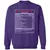 ADHD&D Nutrition Facts Classic Unisex Sweatshirt - Purple - 6