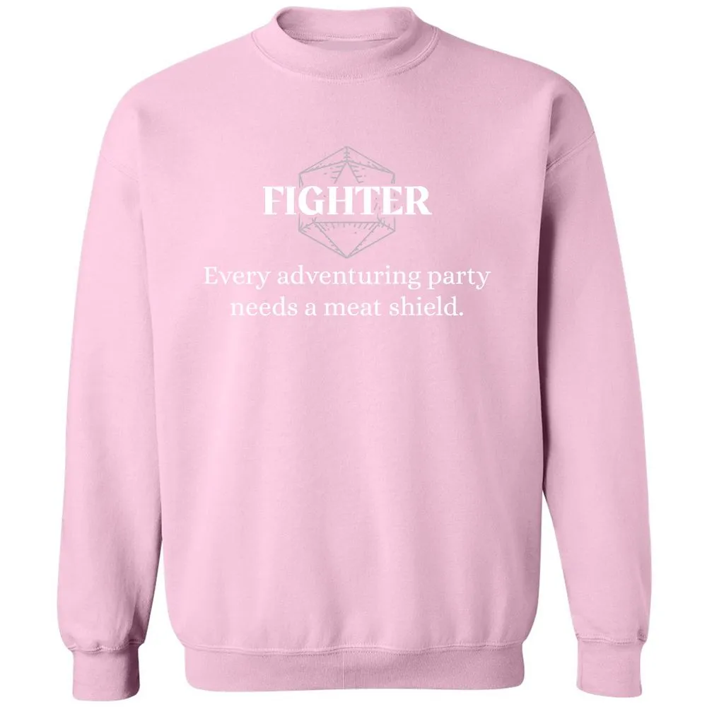 Fighter – Every Party Needs A Meat Shield Classic Unisex Sweatshirt - Light Pink - 3