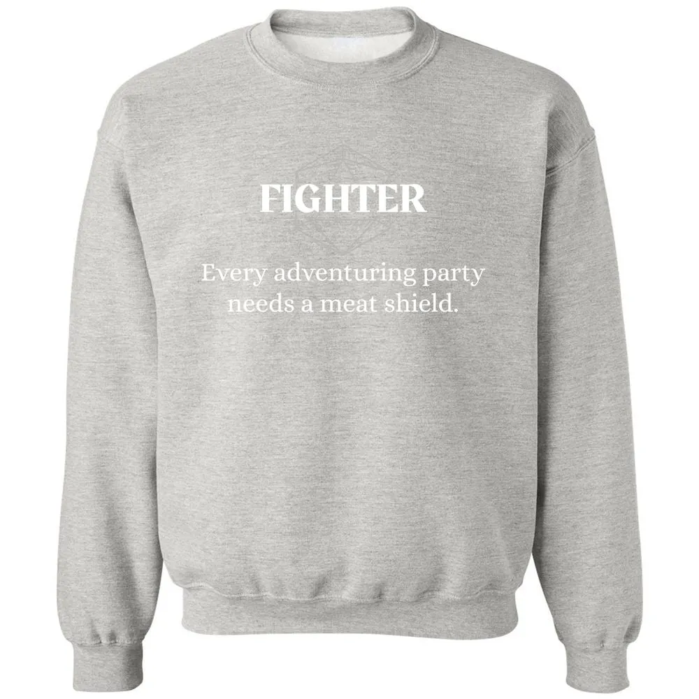 Fighter – Every Party Needs A Meat Shield Classic Unisex Sweatshirt - Ash - 8
