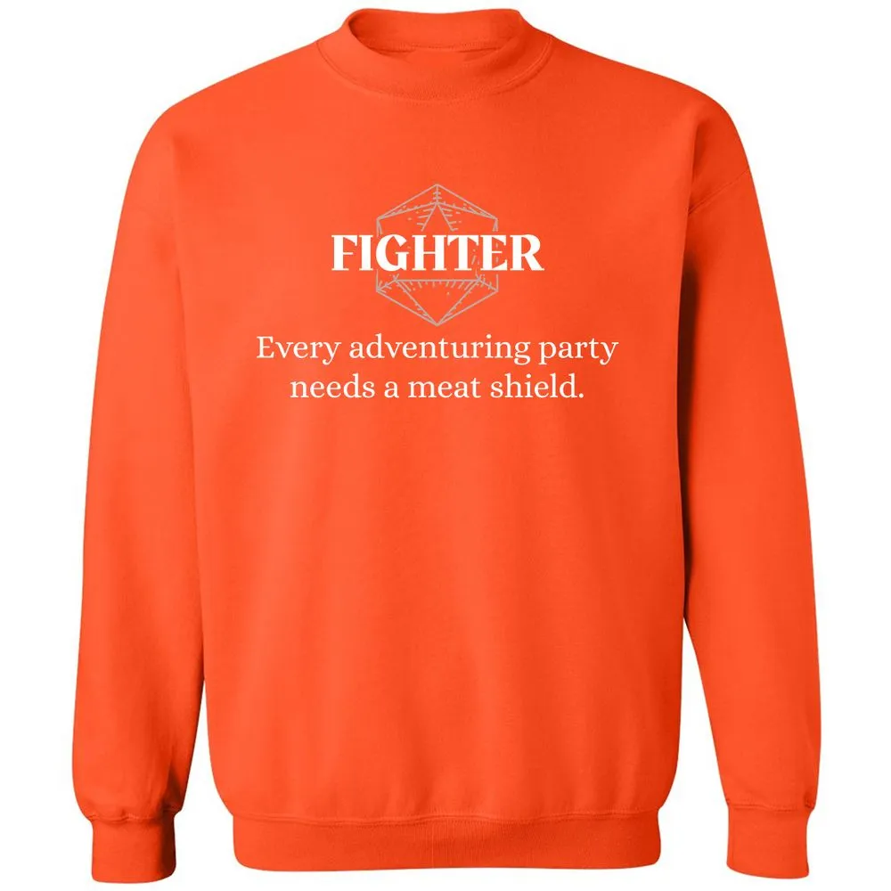 Fighter – Every Party Needs A Meat Shield Classic Unisex Sweatshirt - Orange - 10