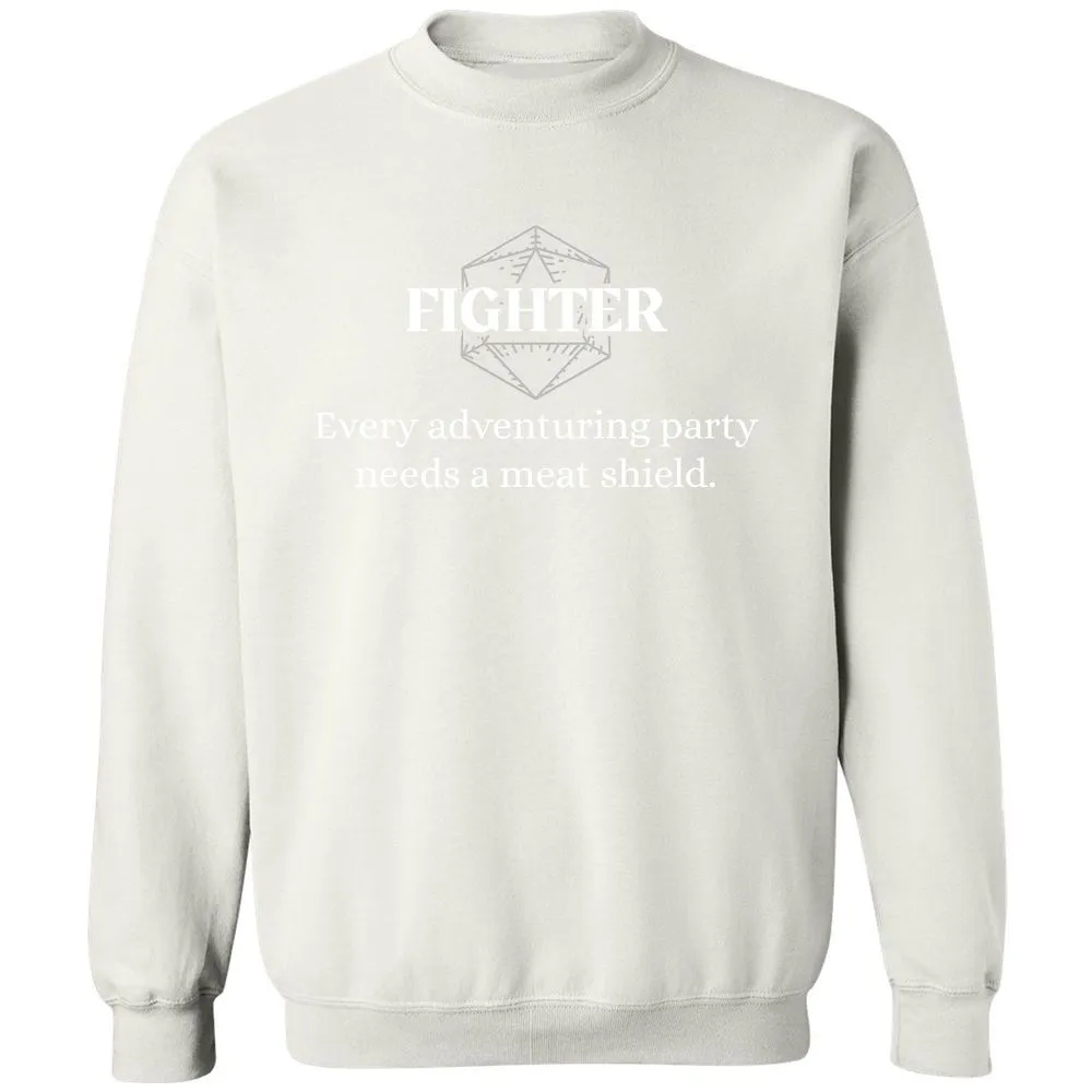Fighter – Every Party Needs A Meat Shield Classic Unisex Sweatshirt - White - 12