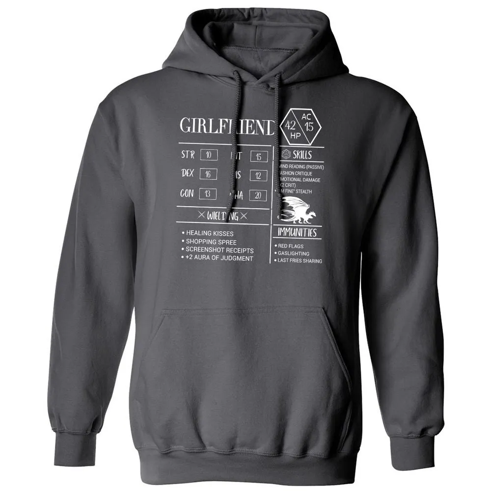 Girlfriend Stats Classic Unisex Hoodie - Charcoal - 7