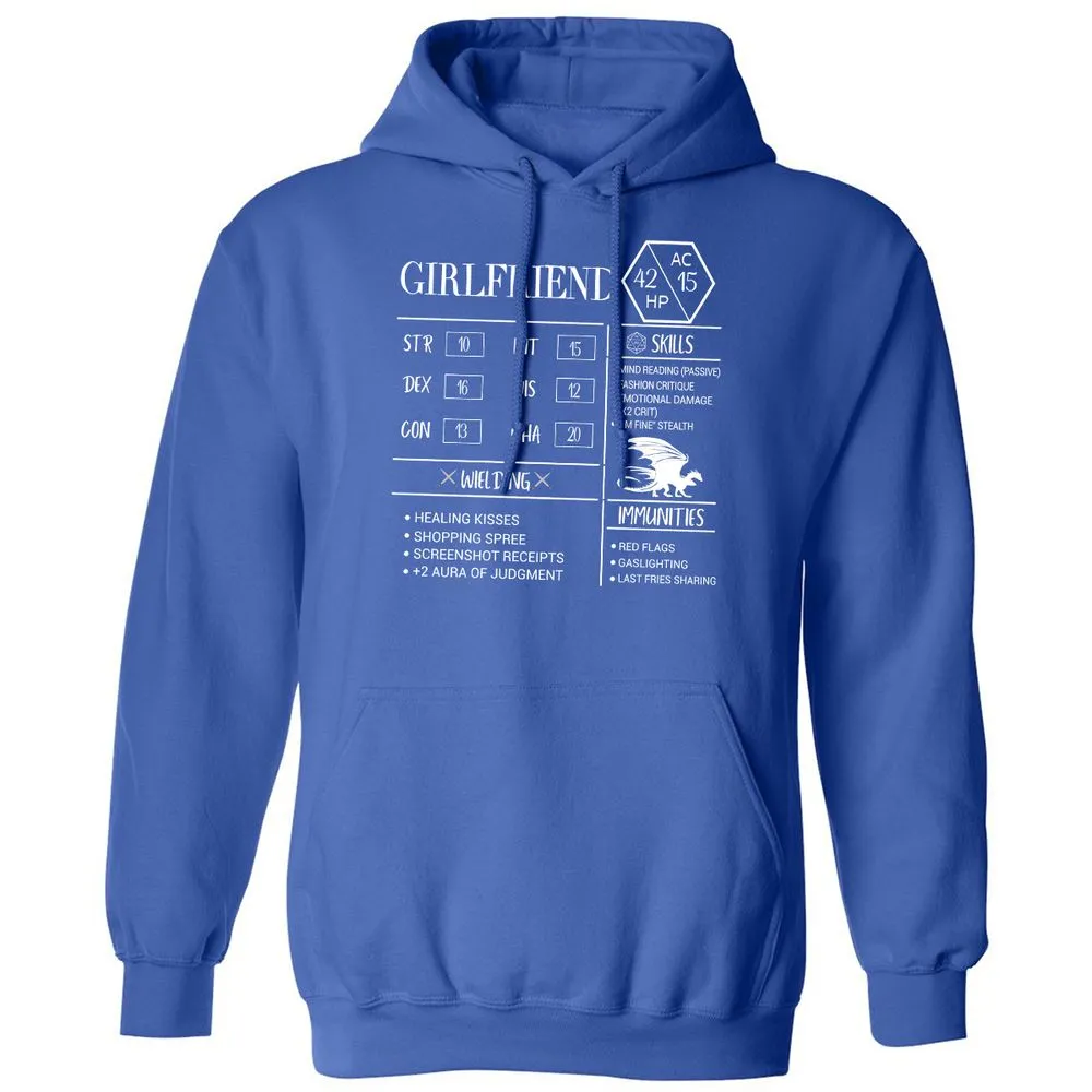 Girlfriend Stats Classic Unisex Hoodie - Royal - 9