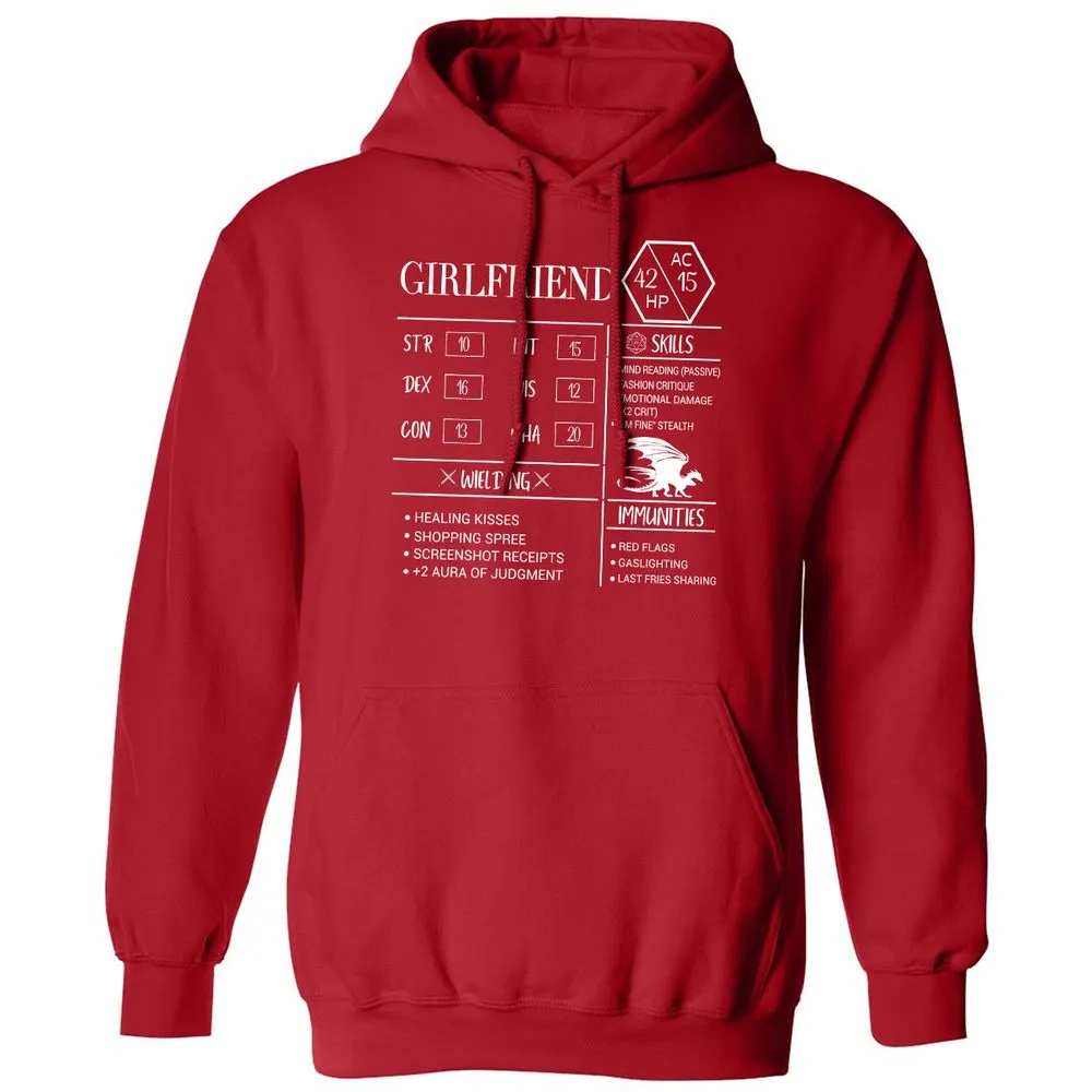 Girlfriend Stats Classic Unisex Hoodie - Red - 5