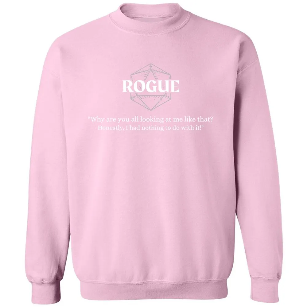 Rogue – Why Are You All Looking At Me Like That Classic Unisex Sweatshirt - Light Pink - 3