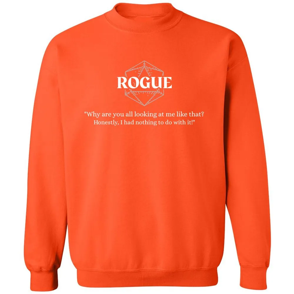 Rogue – Why Are You All Looking At Me Like That Classic Unisex Sweatshirt - Orange - 10
