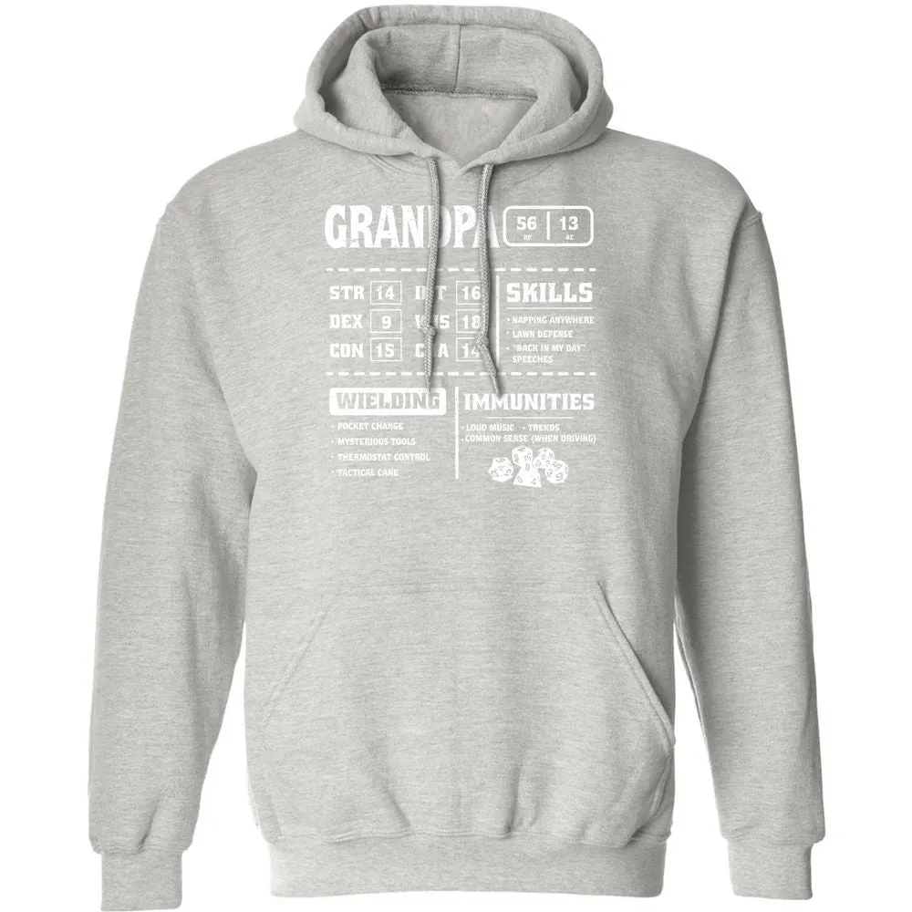 Grandpa Stats 2 Classic Unisex Hoodie - Ash - 8