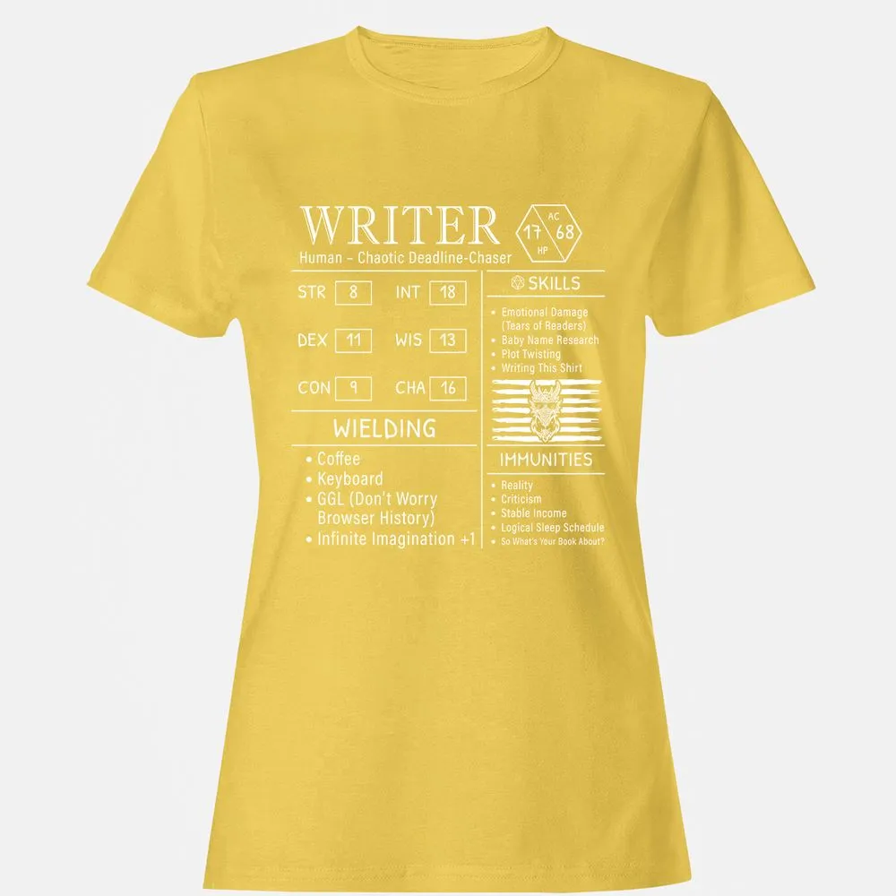 Writer Stats New Women's T-Shirt - Daisy - 4