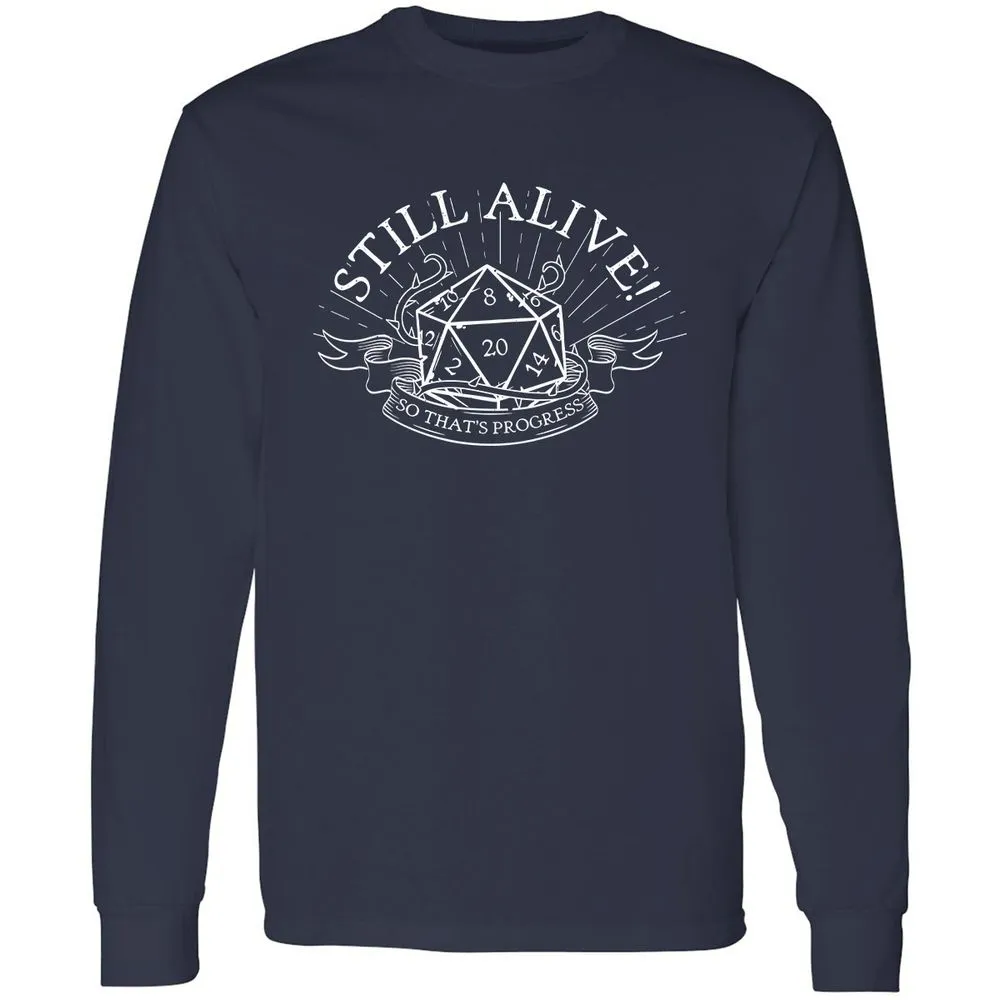 Still Alive So That's Progress - Navy - 2