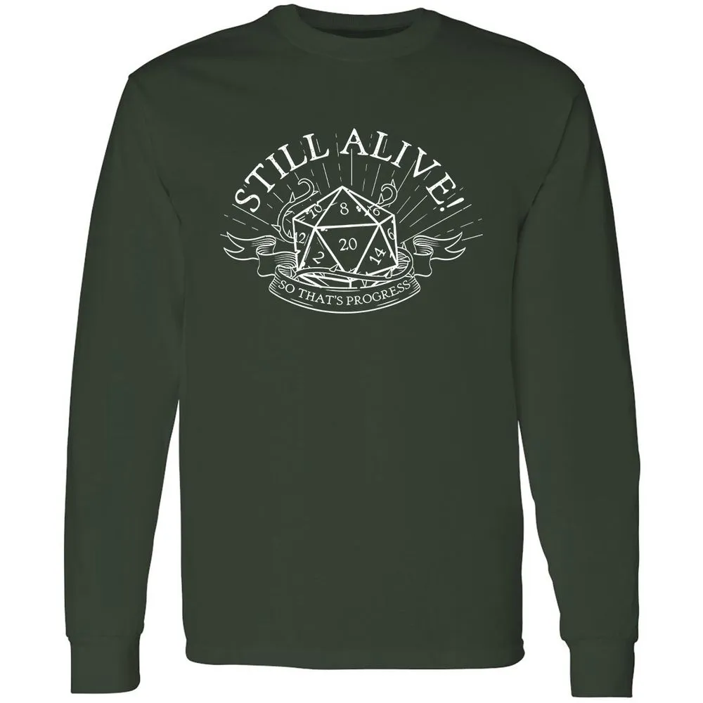 Still Alive So That's Progress - Forest Green - 4