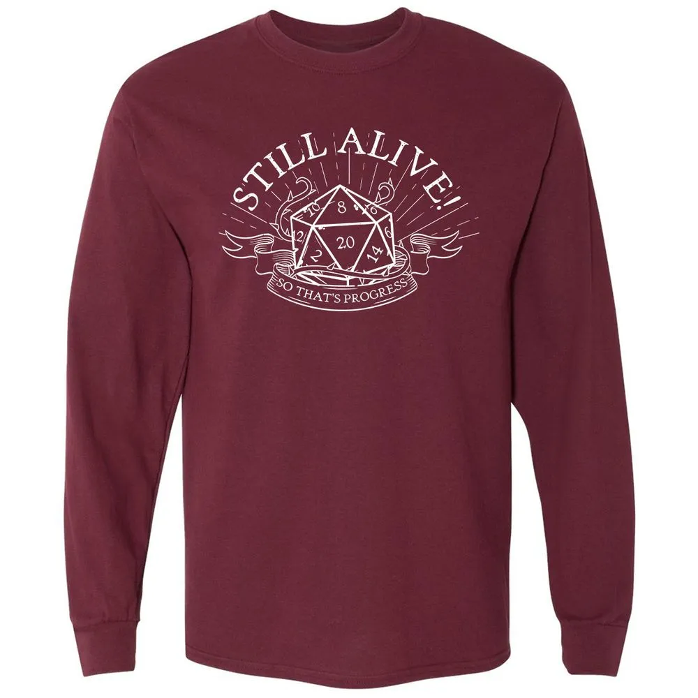 Still Alive So That's Progress - Maroon - 11