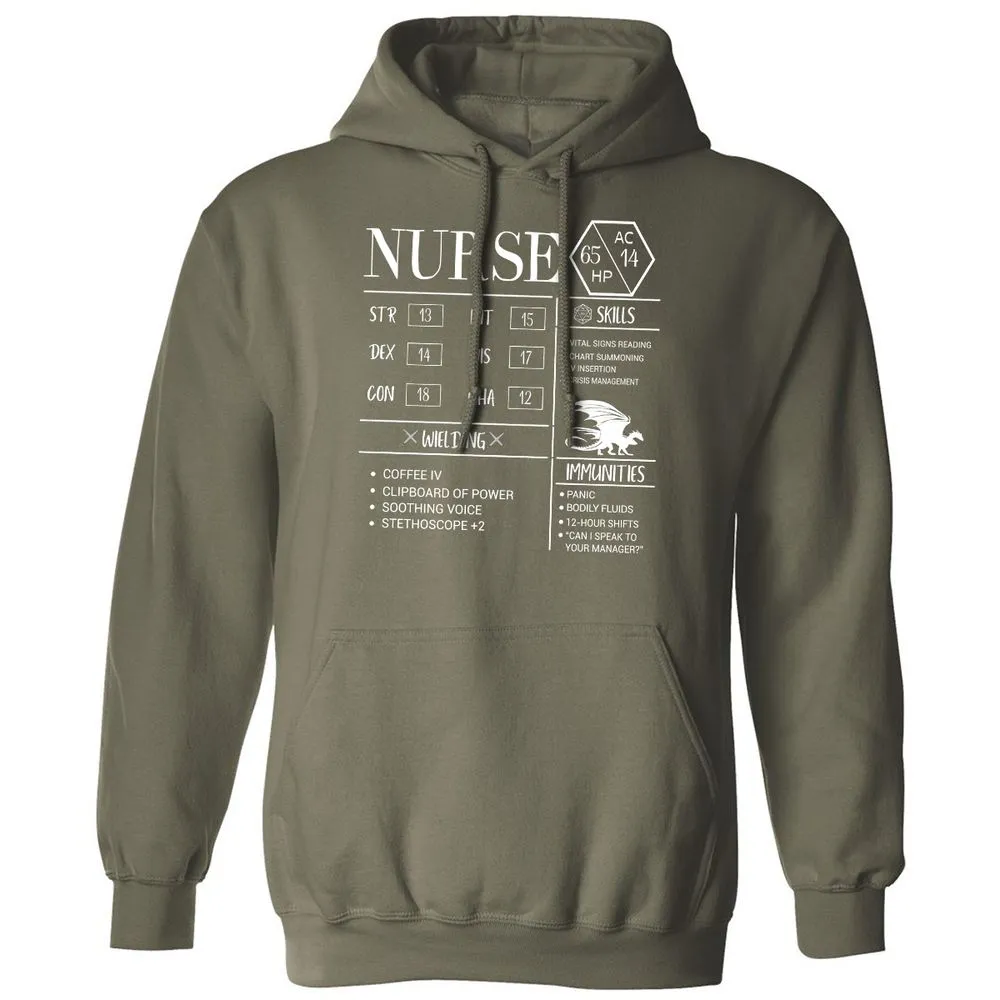 Nurse New Classic Unisex Hoodie - Military Green - 4